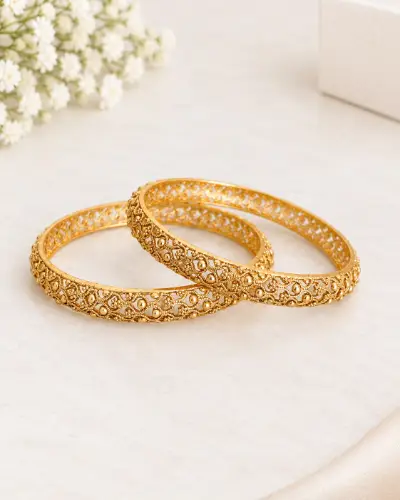 Gold Plated Bangles — Bangles, RW2463