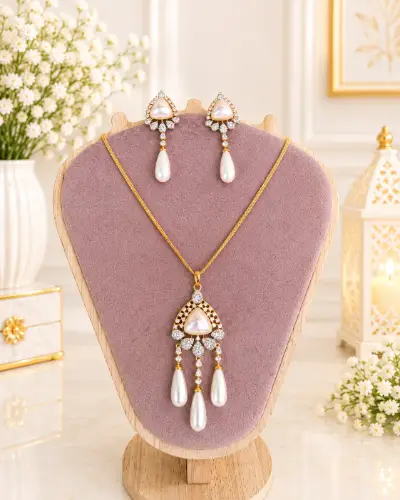 Gold Plated Pendent Set — Pendent Set, RW2811