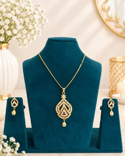 Gold Plated Pendent Set — Pendent Set, RW2805
