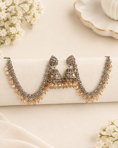 Jhumka Kundan Earring — Earring, RW2666