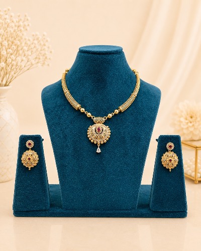 Gold Plated Necklace — Necklace, RW2049