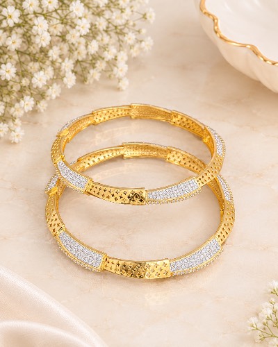 AD Bangles Gold Plated Bangles — Bangles, RW2402