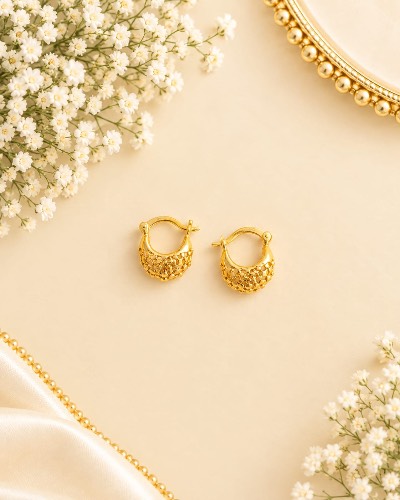 Bali Gold Plated Earring — Earring, RW2734