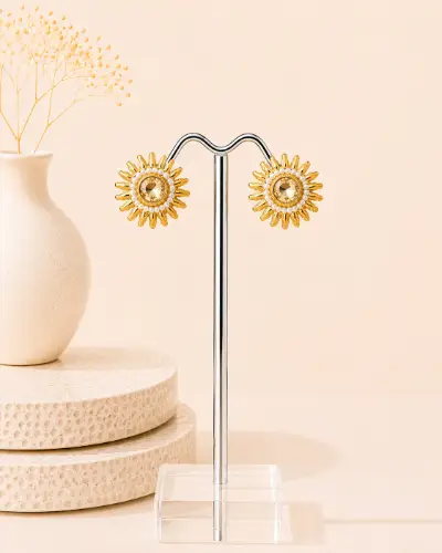 Gold Plated Stud Earring — Earring, RW1893