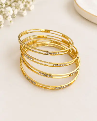 Gold Plated Bangles — Bangles, RW2455