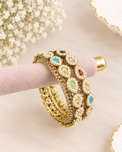 Kundan Bangles — Bangles, RW2491