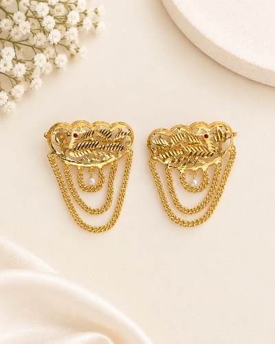 Antique Gold Plated Jadauu Hair Accessories — Hair Accessories, RW2505