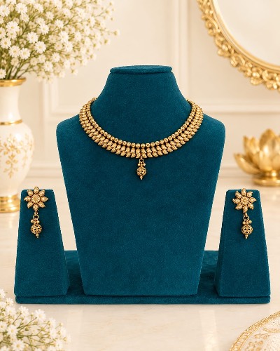 Antique Gold Plated Necklace — Necklace, RW2702