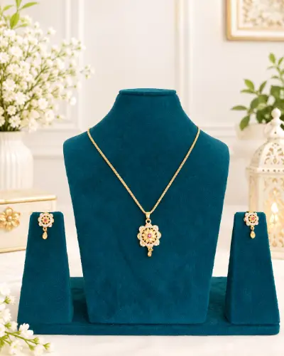 Gold Plated Pendent Set — Pendent Set, RW2801