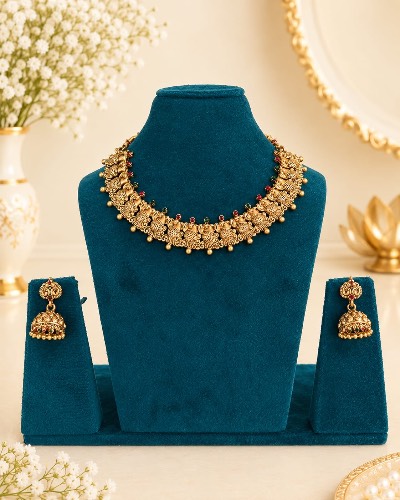 Antique Gold Plated Necklace — Necklace, RW2701