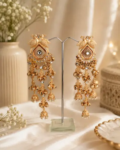 Kashmiri Earrings — Earring, RW1297