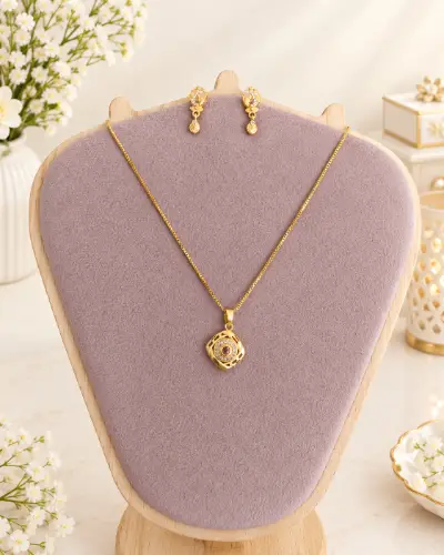 Gold Plated Pendent Set — Pendent Set, RW2927