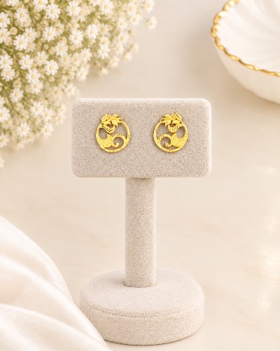Gold Plated Stud Earring — Earring, RW2774