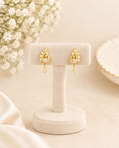 Gold Plated Stud Earring — Earring, RW2762