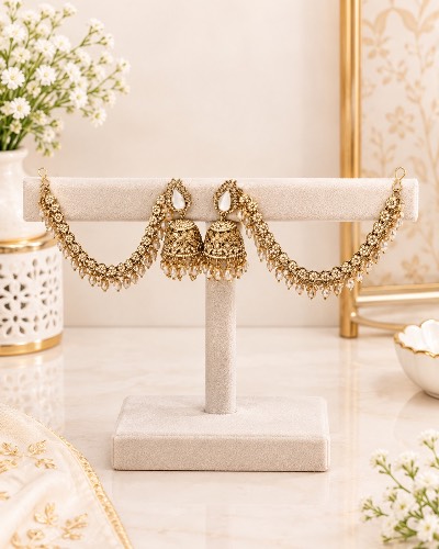 Jhumka Kundan Earring — Earring, RW2667