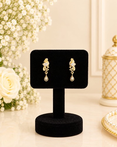 Reverse AD Stone Earring — Earring, RW2753