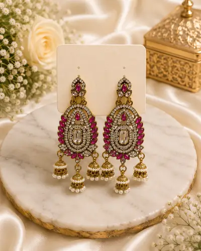 Kundan Jhumki — Earring, RW1139
