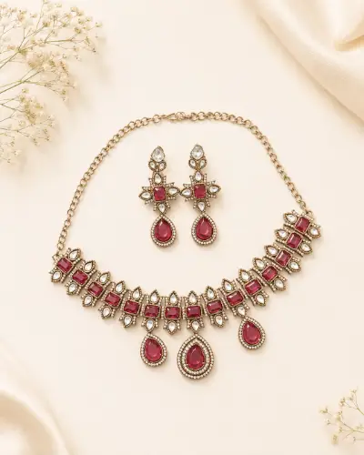 Kundan Necklace — Necklace, RW1683