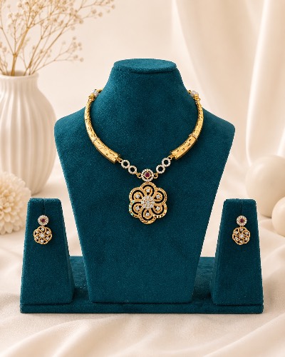 Gold Plated Necklace — Necklace, RW2022