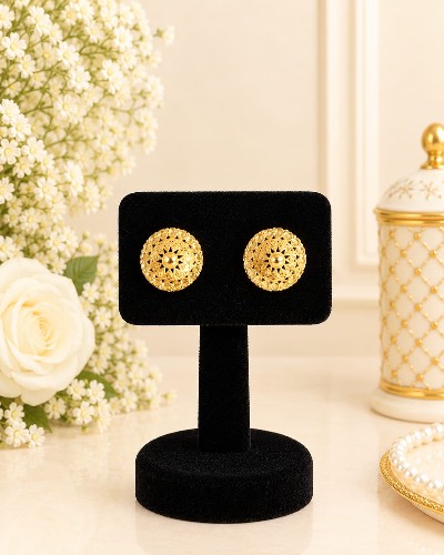 Gold Plated Stud Earring — Earring, RW2752