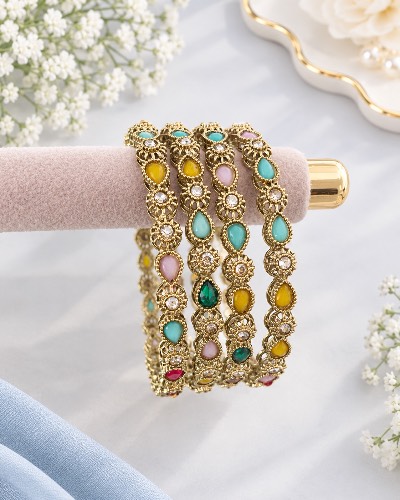Kundan Bangles — Bangles, RW2476
