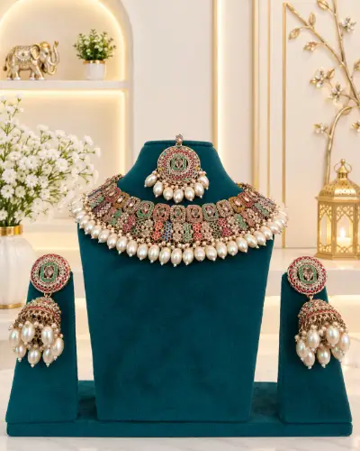 Kundan Necklace — Necklace, RW2538
