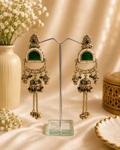 Kashmiri Earrings — Earring, RW1299