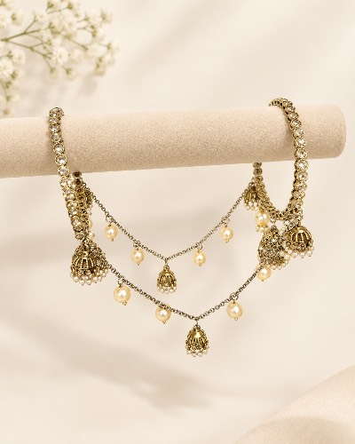 Jhumka Kundan Bangles — Bangles, RW2599