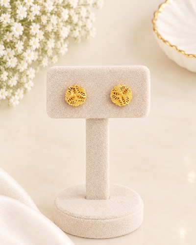 Gold Plated Stud Earring — Earring, RW2773