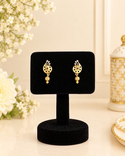 Gold Plated Stud Earring — Earring, RW2756