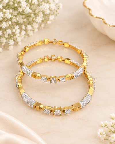 AD Bangles Gold Plated Bangles — Bangles, RW2404