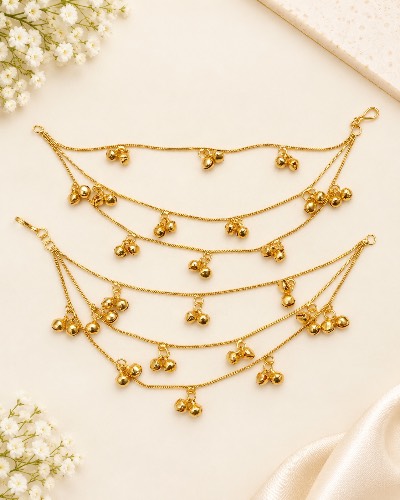 Gold Plated Kashmiri Ear Chain — Ear Chain, RW2683
