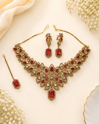 Moissanite AD Necklace — Necklace, RW1564